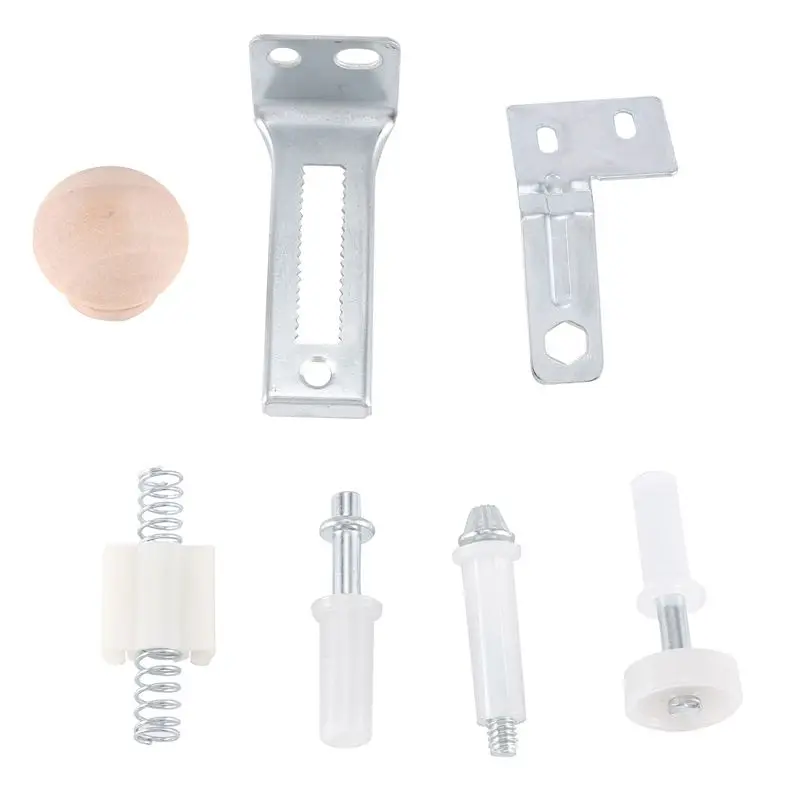 -[Retail TX] Sliding Door Pulley Sliding Door Guide Slideway Sliding Door Hanging Door 7 Pieces Set