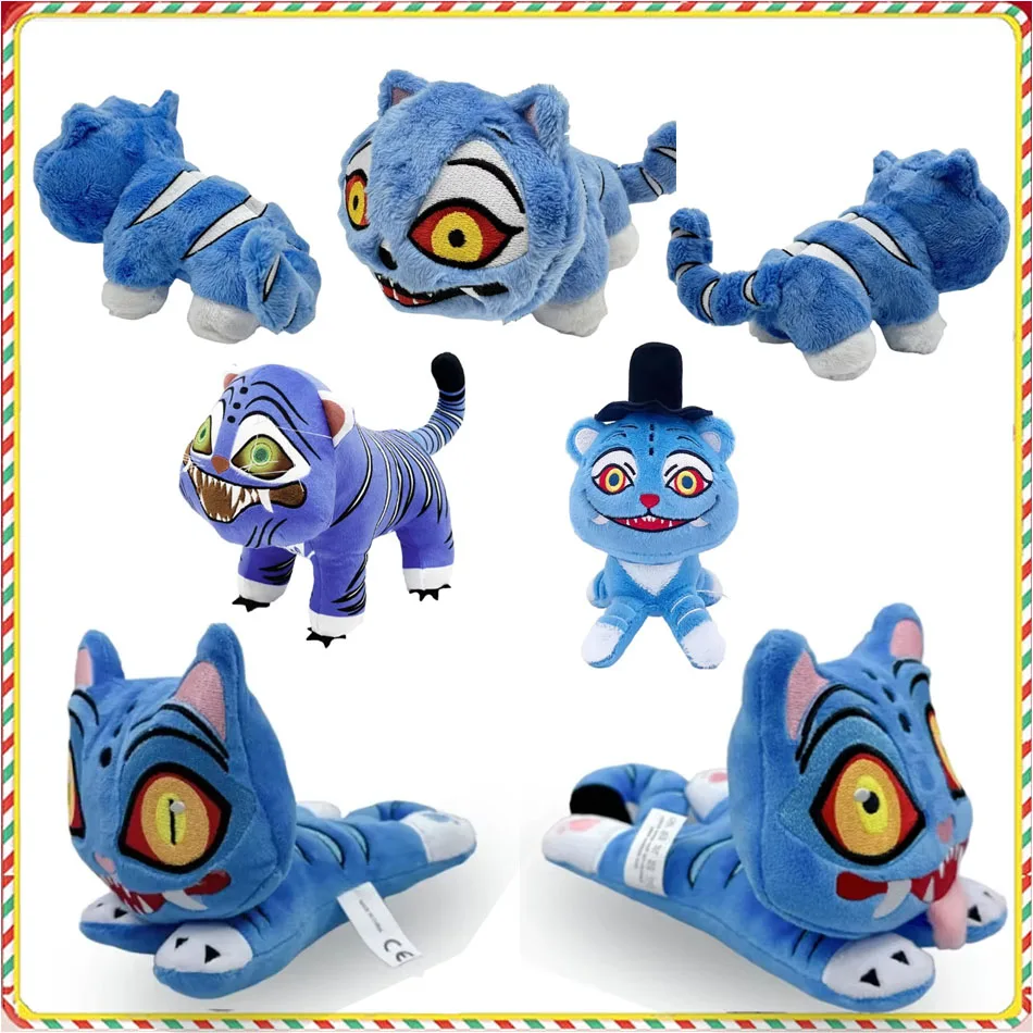 

*Аниме Kpop Охотники на демонов Плюшевая милая фиолетовая тигровая черная шляпа Сорока с 3-мя глазами Monster Hunt Girl Group Фаршированная для фанатов Подарки