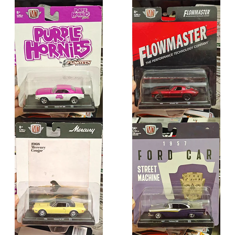

M2 1:64 SS 350 Fairlane F-100 Truck Nova SS Gto Torino Cobra Alloy Automotive Model Collect Ornaments