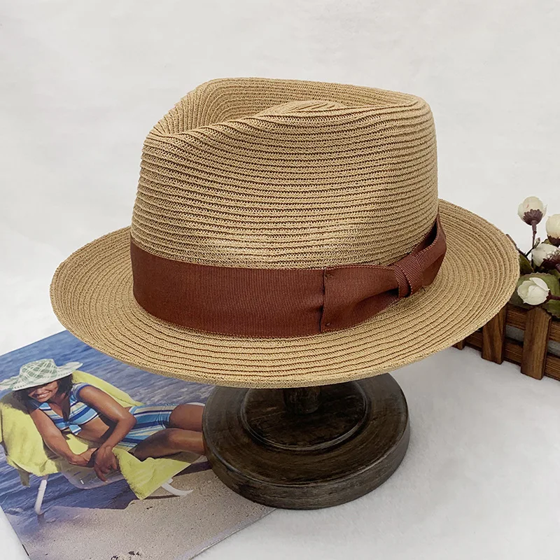 

Classic Fashion Men's And Women's Hand-woven Jazz Top Hat Sun Hat Spring And Summer Hat