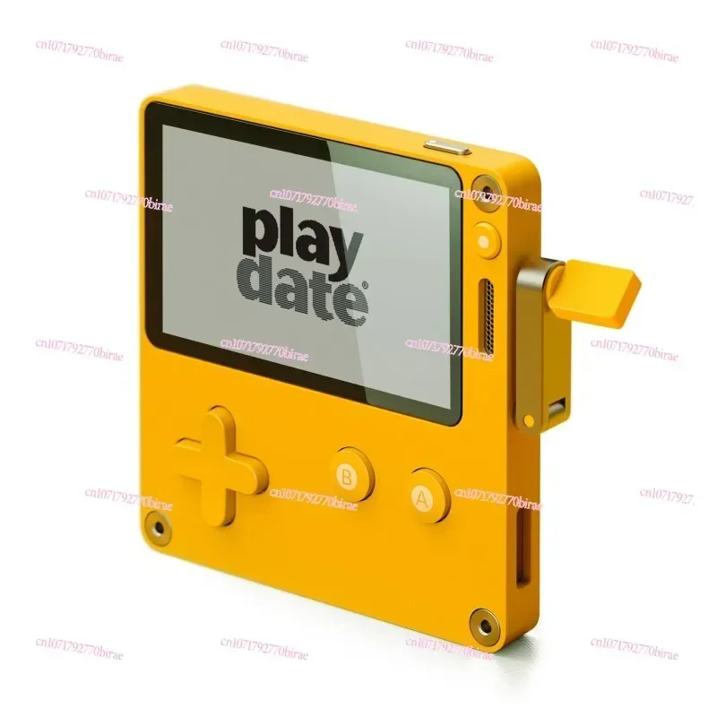 Playdate Retro Portable Mini Handheld Game Console, Creative Hand Crank Black and White Screen