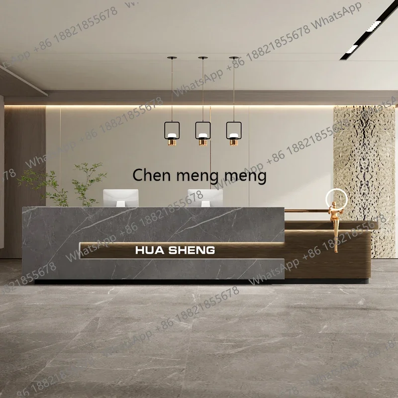 

z0189Company Commericial Desks Industrial Curved Display Stands Welcome Reception Desks Adult Shop Business Escrivaninha Furnitu