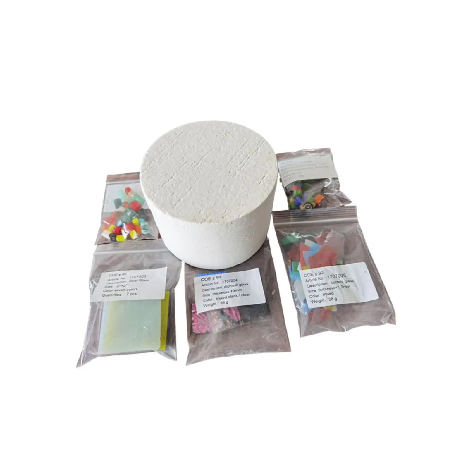 

6Pcs Microwave Kiln Kit Professional Crafting Handmade Melting Crafting Projects for Beginners Home Use DIY for Glass Fusing