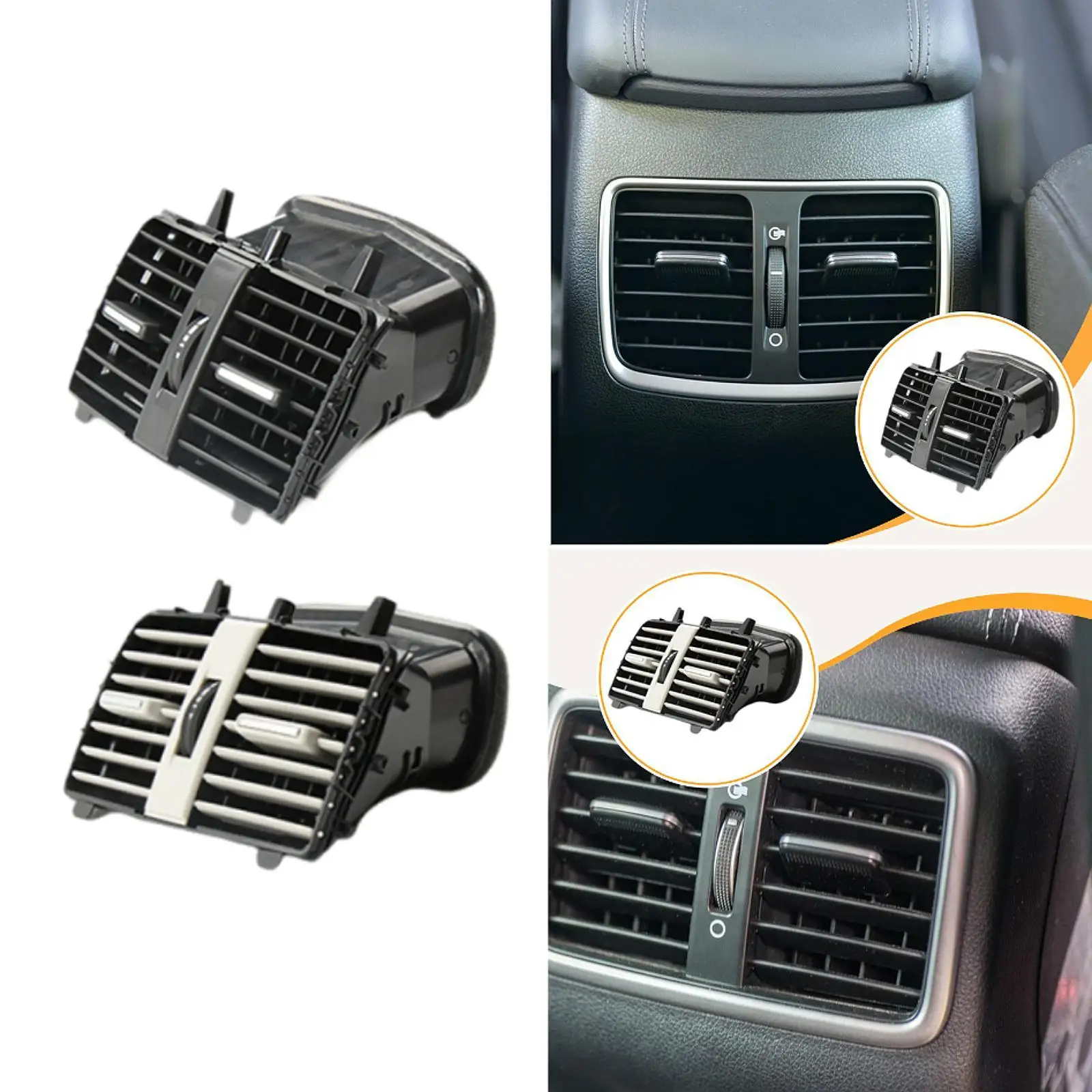 

Rear Center Air Duct Vent Assy Accessories A1766802901 Replacement Wear