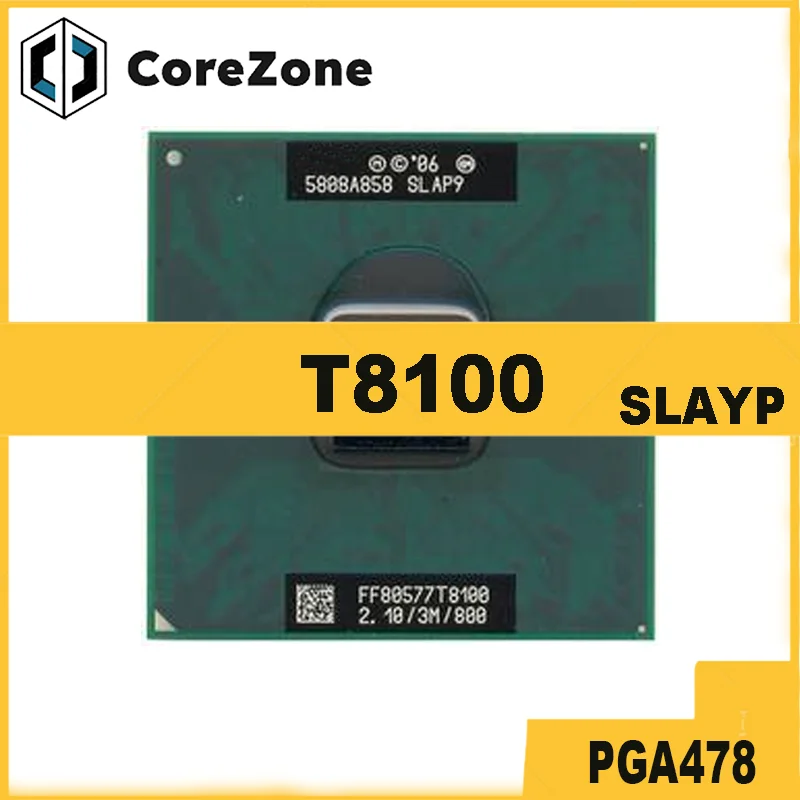 T8100 SLAYP 2.1 Ghz Dual Core 3M 35W PGA478 CPU processor