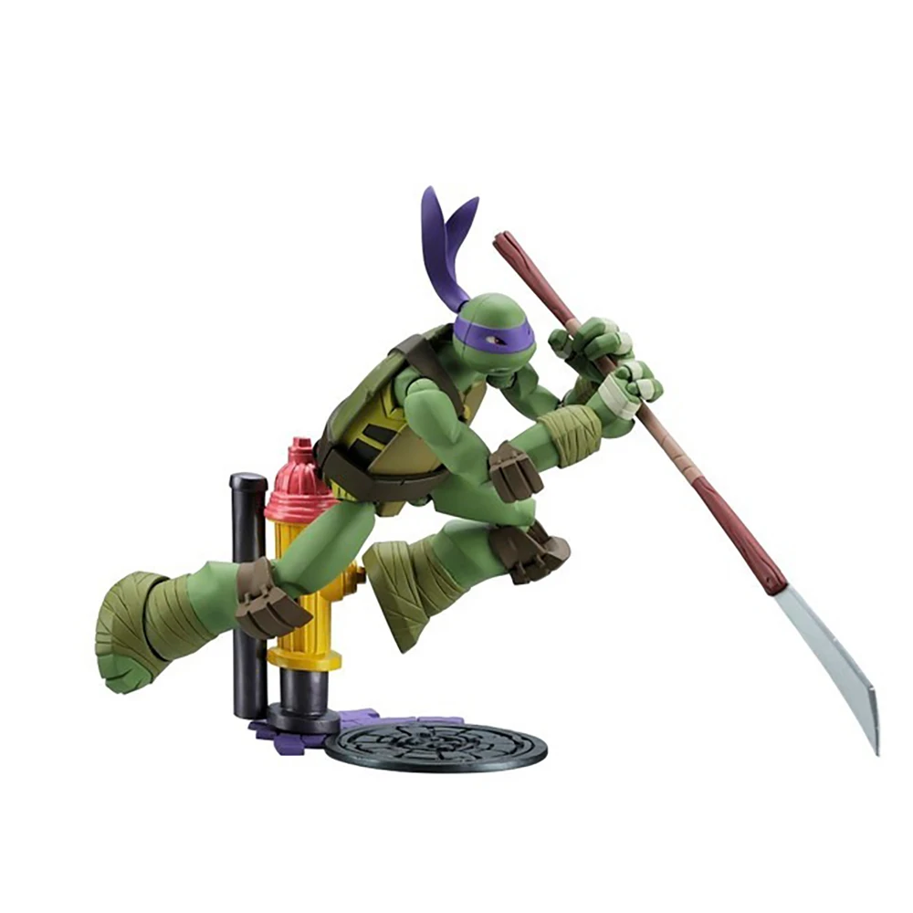 100% Oryginalne, dostępne od ręki Kaiyodo Revoltech Teenage Mutant Ninja Turtles (serial TV z 2012 roku) Donatello Kolekcja Model Zabawki
