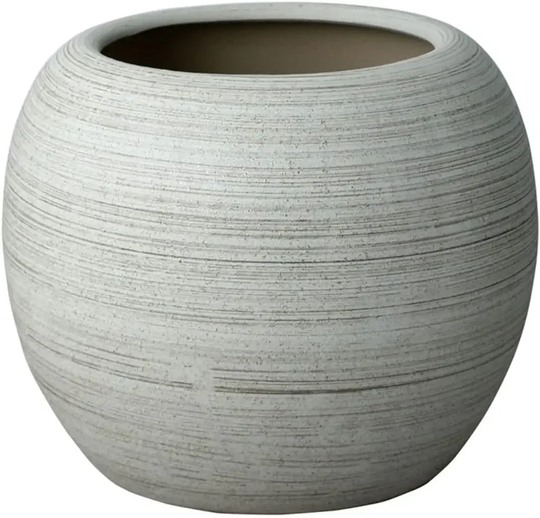 Ceramic Plant Pots Ceramic Flower Pot Plant Container Oversized Spherical Floor Planter Mall Decoration Courtyard Large Green Fl