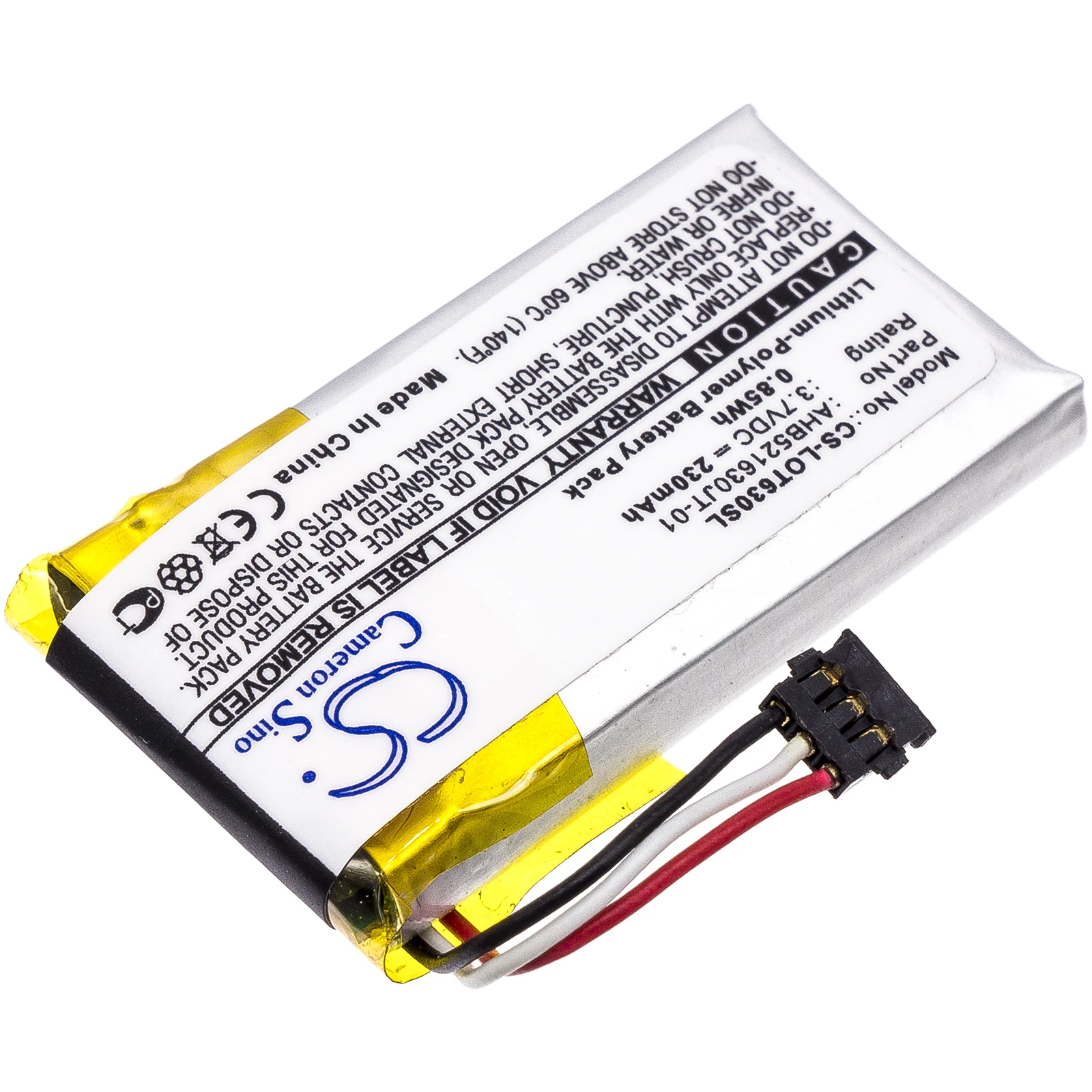 

Cameron Sino 230mAh Mouse Battery 533-000069, AHB521630PJT-01 for Logitech N-R0044, Ultrathin Touch Mouse T630