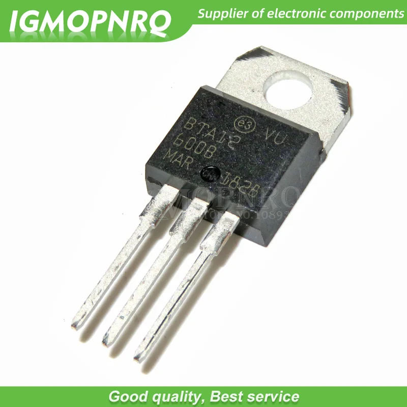10 Stück BTA12-600B BTA12 BTA12-600 Triacs 12 Amp 600 Volt TO-220 neues Original