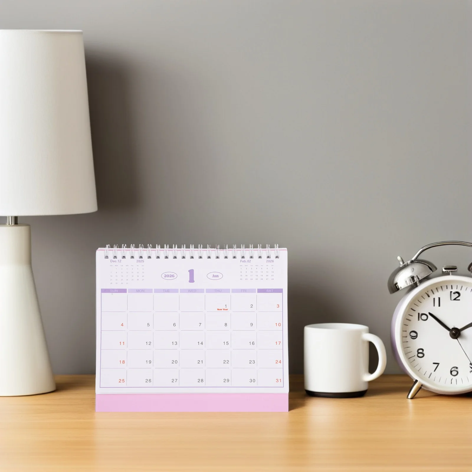 

2026 Standing Flip Calendar Portable Desk Planner Comprehensive Dates Practical Time Organizer Mini Desk Calendar