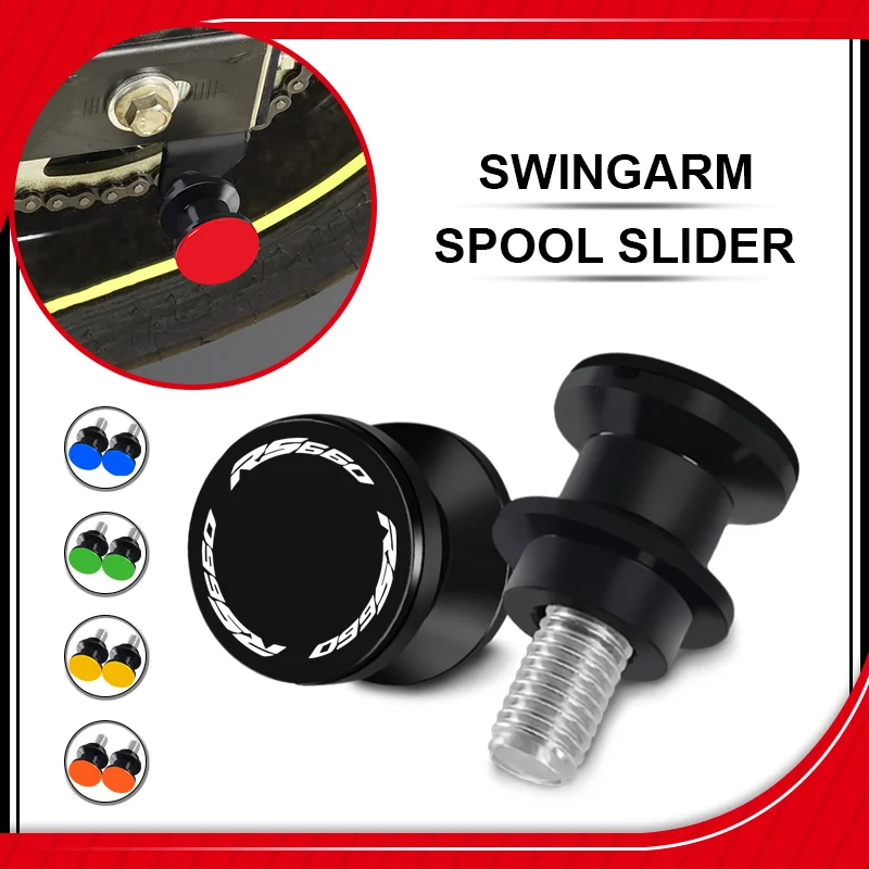 Motocicleta Swing Braço Carretéis Slider, Parafusos Stand, Acessórios para Aprilia RS660 Tuono 660 Shiver TUONO 1000 R V4, 6m