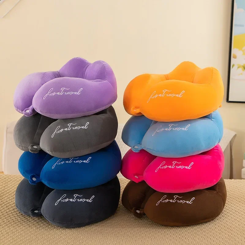 

Neck Pillow Airplane Car Pillow Travel Healthcare Soft Travel Pillow U Shaped Nap Neck Cushion PP Cotton