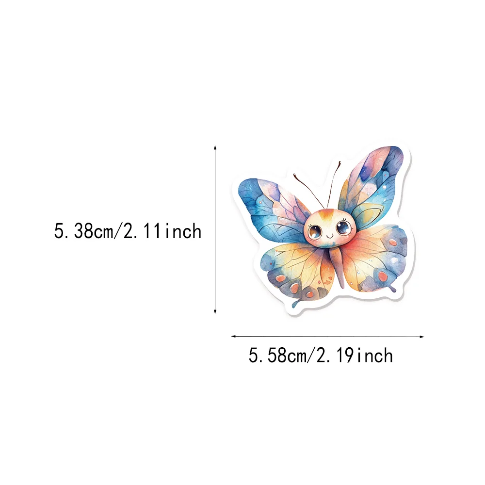 50 قطعة من ملصقات الكتابة على الجدران المتنوعة بألوان مائية لطيفة على شكل حيوانات كرتونية يمكنك صنعها بنفسك لوح التزلج المحمول والكمبيوتر المحمول لعبة ملصقات المكافآت