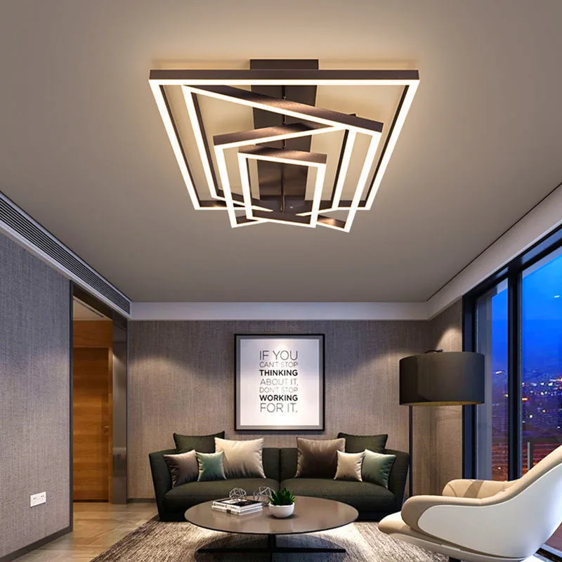 Simple modern living room ceiling light household LED room bedroom dining room light rectangular living room light