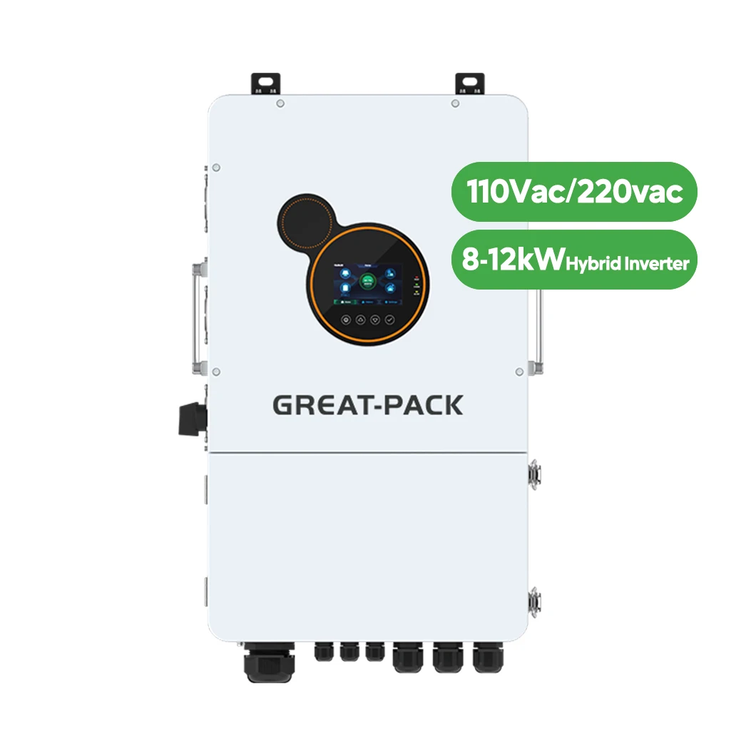 

High Efficiency Great Pack MPPT Charge Controller 8KW ALL IN ONE 10KW Hybrid Solar Inverter 12KW