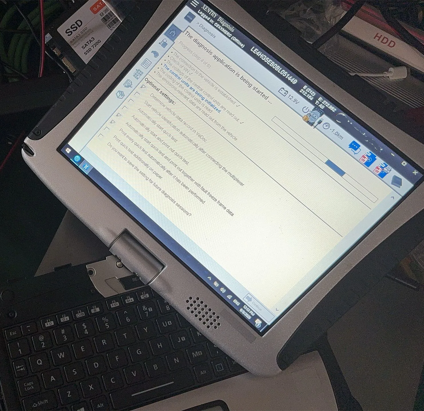 2026.09 DOIP SD Connect C6 support CAN BUS with Software SSD C6 WIFI Laptop CF 19 Multiplexer vci Diagnosis Tool