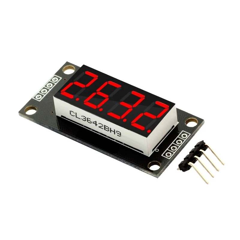 TM1637 0.36 "4 بت 7 قطعة شاشة LED رقمية أحمر أخضر أزرق أصفر أبيض وحدة LED مع دبوس لاردوينو