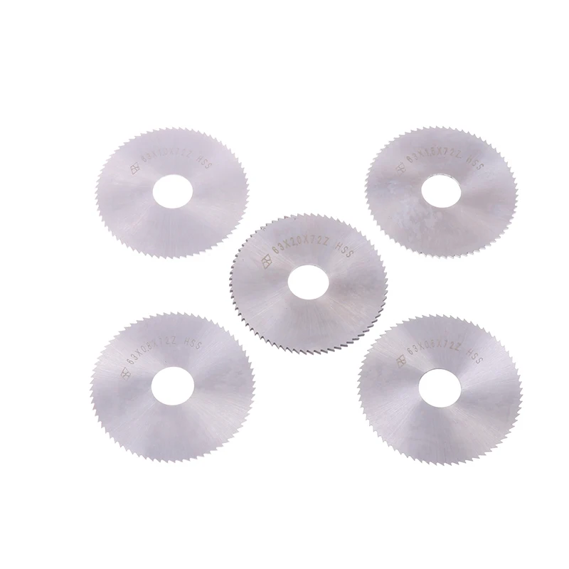 1pc 63mm Slitting & Slotting Saw Blade W6542 HSS Steel Circular Cutting Disc For CNC Slitting Machine Metal Steel Cutting Tool