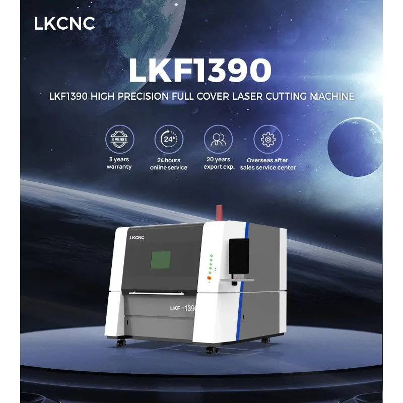 [Produk Terlaris] Mesin Pemotong Serat Optik LFK1390 Platform Tunggal Tertutup Penuh 1300*900