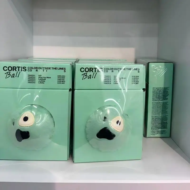 New In Stock Cortis Ball Plush Doll Kpop Album Color Outside The Lines Mint Green Fluffy Collectible For Kpop Fans Gift view 4