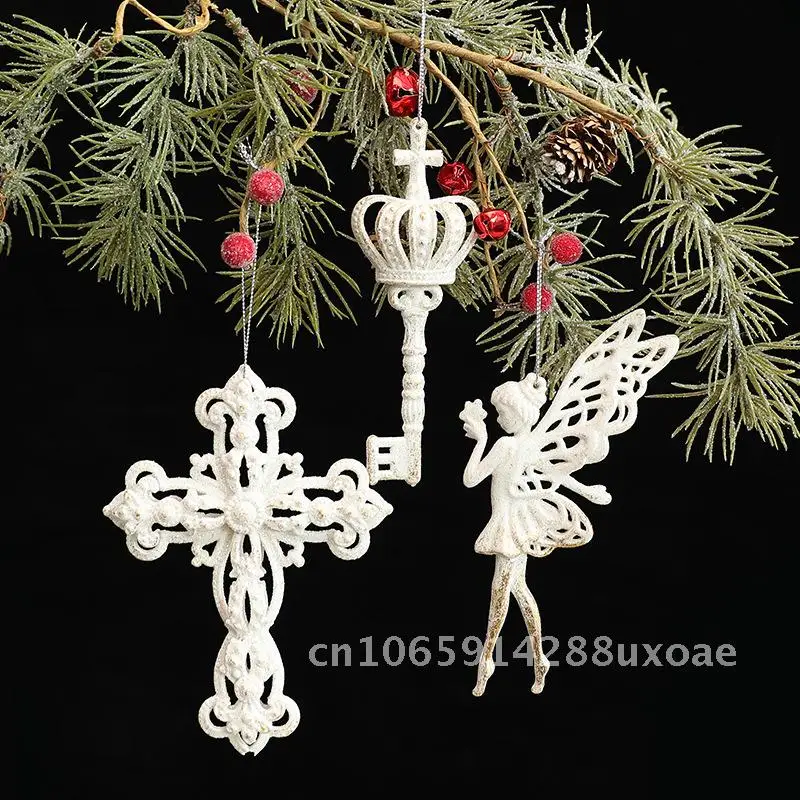 

White Special-shaped Christmas Tree Hanging Pendant Christmas Tree Decorations Ornaments