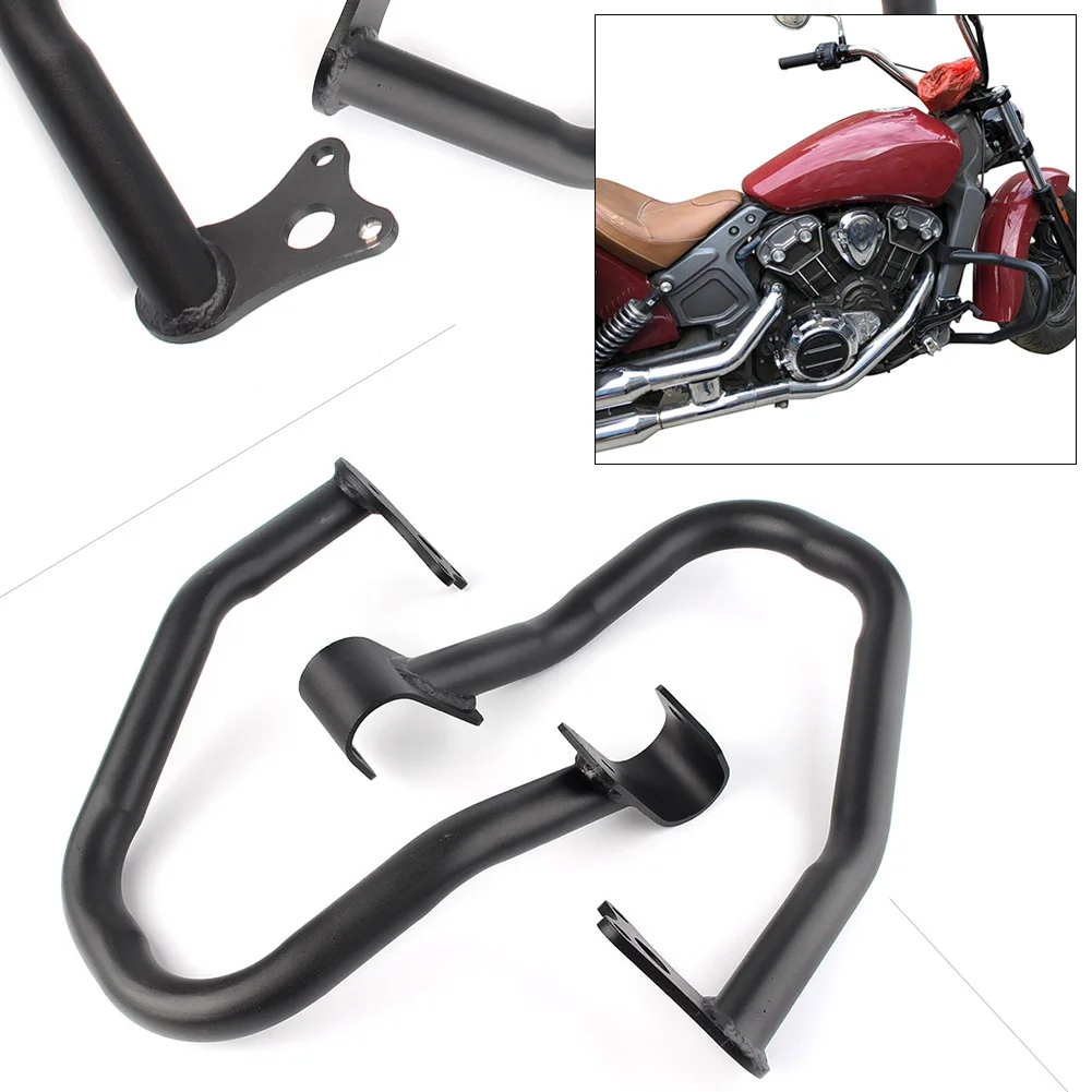 

Motorbike Highway Crash Bar Kit Engine Guard For Indian Scout Sixty 2014 2015 2016 2017 2018 Black Motorcycle Accessories