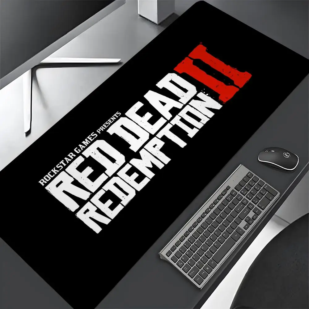 Imagem -03 - Grande Tapete Abstrato Vermelho Dead Redemption Tapete Xxl Gamer Tapete de Mesa para pc Mais Recente 800x400 mm Mouse Pad 2024