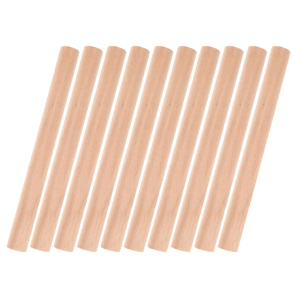 

10pcs Wooden Dowel Rods 18cmx18mm Smooth for Crafts Projects Decoration Supplies Wood Sticks Handmade Tools