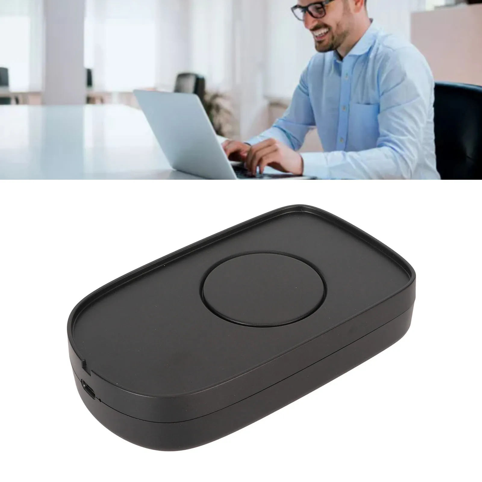 Souris Portable Jiggler 2 DPI niveau automatique Ultra silencieux grand disque Plug and Play souris Mover pour les présentation de réunion de jeu