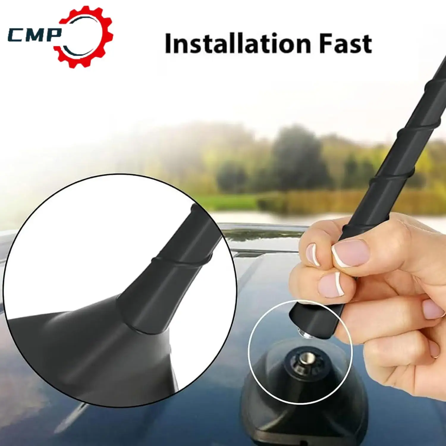 

7'' Antenna Mast Part# 68297936AA 5091100AB For Dodge Journey Avenger Jeep Liberty Grand Cherokee Chrysler Car Accessories