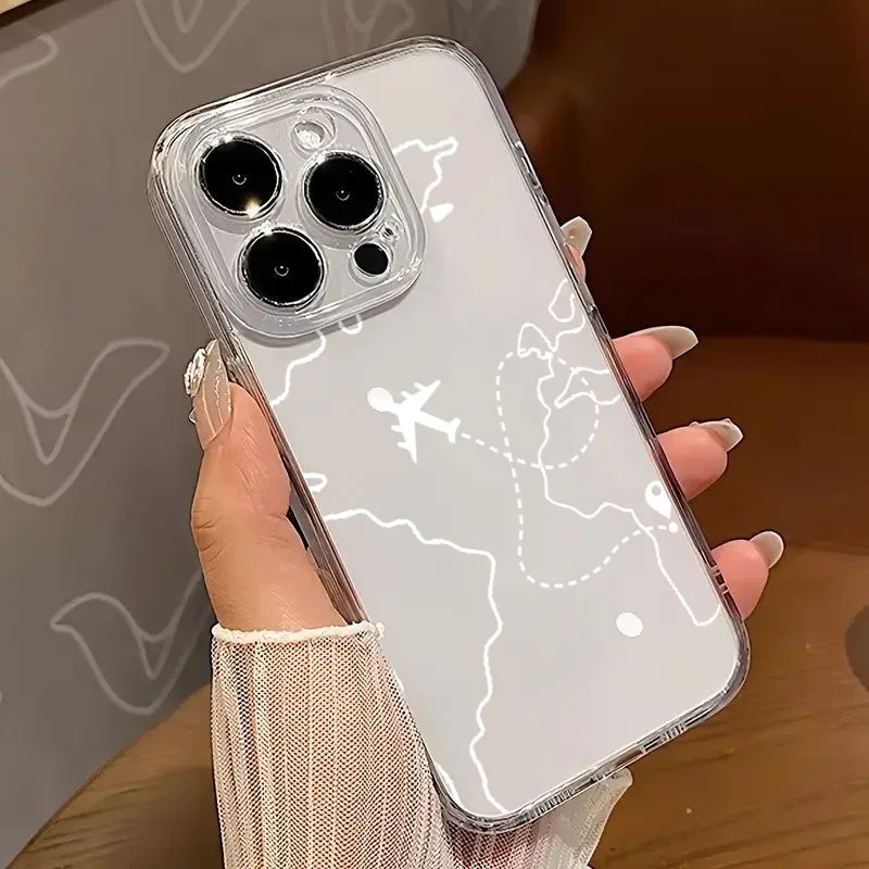Cartoon World Tour Phone Case for Infinix Hot 10 20 30i 50 60 Pro Plus Play 4G 5G Transparent Soft TPU Back Cover - view 4