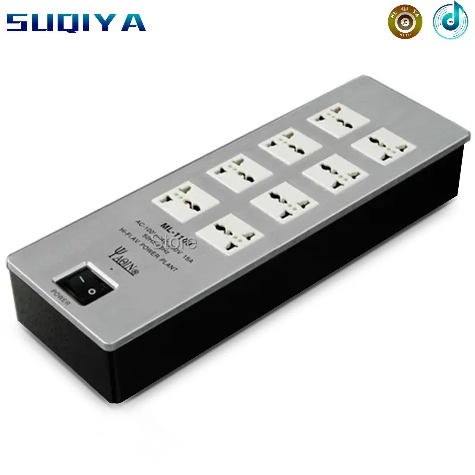 

Yaqin ML-1100 HIFI Advanced Security Power socket HIFI EXQUIS power filter Conditioner Block with 10 US standard plugs