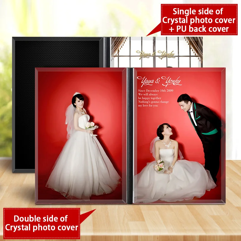 Custom Made Photo Book Crystal PhotoBook Photograph Album  Photo Book Free Design Lovers Gift Photo Print