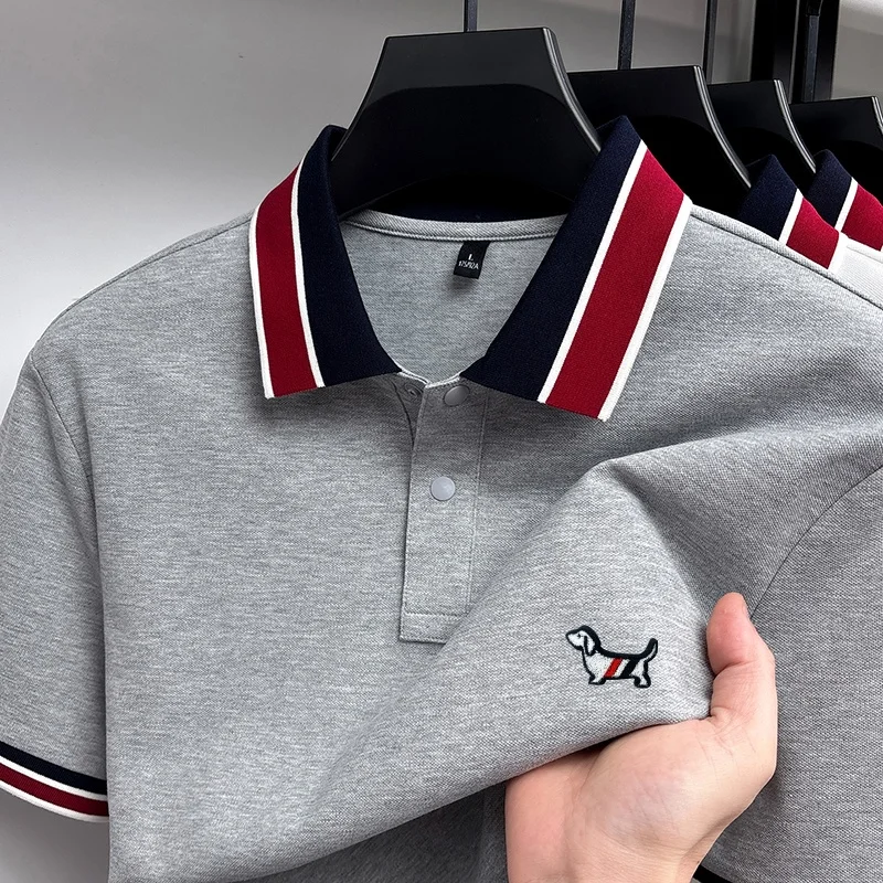 Designer Original Sommer Herren Kurzarm-POLO-Shirt Gestreifter Kragen Knopfleiste Hochwertige Stickerei Mode Lässige Herrenbekleidung – Detail 19