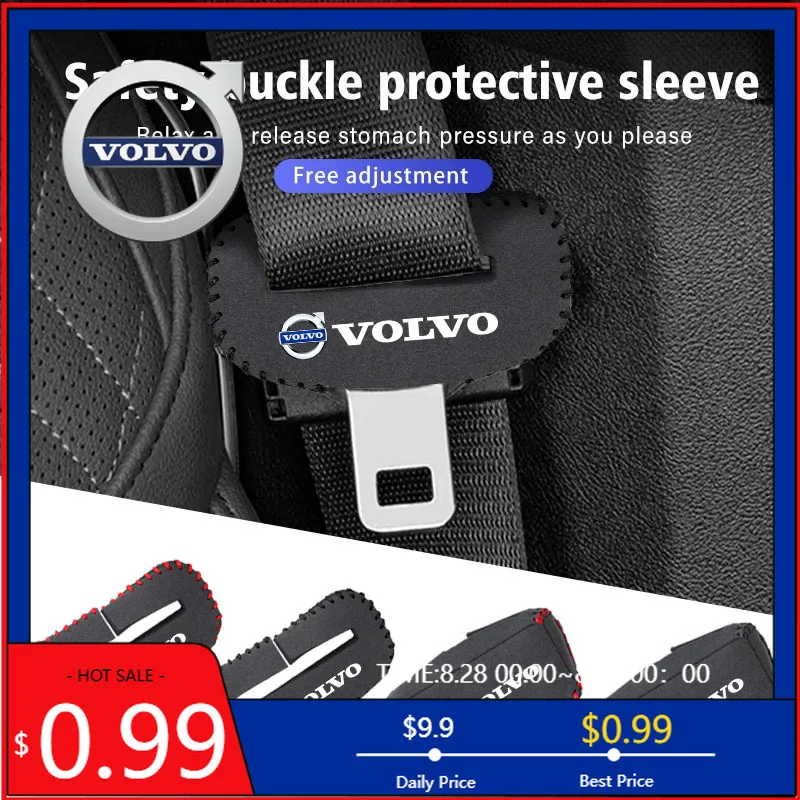 

Центральные колпаки на колеса, защитный чехол с пряжкой ремня безопасности автомобиля, замшевый износостойкий защитный чехол для Volvo Rdesign V60 V40 XC90 S60 C