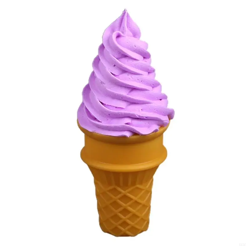 4X7C Multiple Color Realistic Crispy Cone Model Props for Cold Drink Dessert Store