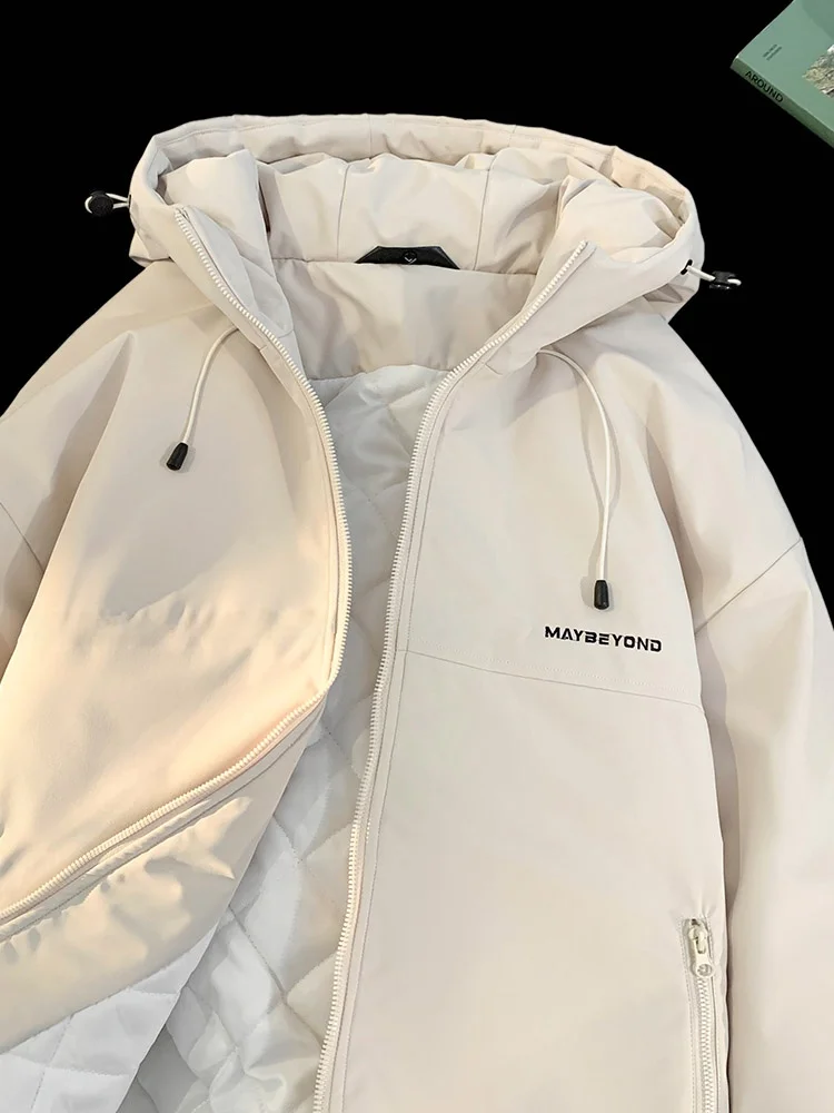 

Утепленная хлопковая куртка для мальчиков 2025: Новая зимняя куртка с капюшоном, на хлопковой подкладке, для подростков, модная, из водонепроницаемой полиэстеровой ткани