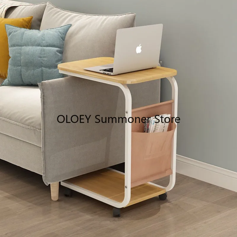 Coffee Holder Computer Desk Setup Bedroom Desktop Work Side Portable Sofa Table Corner Mini Writing Tisch Home Furniture OA50CD