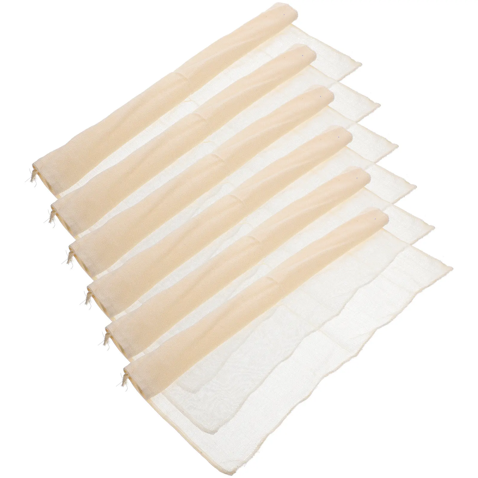 6 Paños de Gasa de Algodón Reutilizables de Fácil Limpieza para Colar Tofu, Yogur, Queso Ricotta, Mantequilla, Clarificar Jugos y Caldos