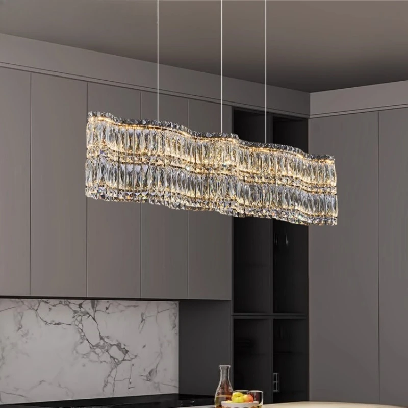 

Итальянские роскошные хрустальные подвесные светильники с округлостью/длинной полосой, люстра из нержавеющей стали, подвесные светильники для гостиной, ресторана, отеля