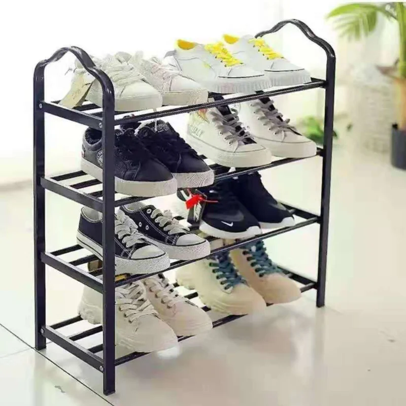 Iron Shoes Rack Multifunctional Multi-layer Home Storage Door Rental House Door Shelf Shoe Cabinets Rack Organizer Furniture