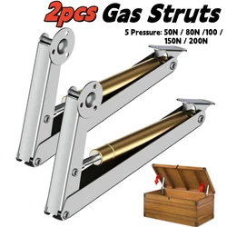2Pcs Heavy Duty Gas Struts,60N-200N Soft Close Lid Support Hinges,Lid Stay,Gas Shocks Springs, Auto Slow Lowering Lid Lifters