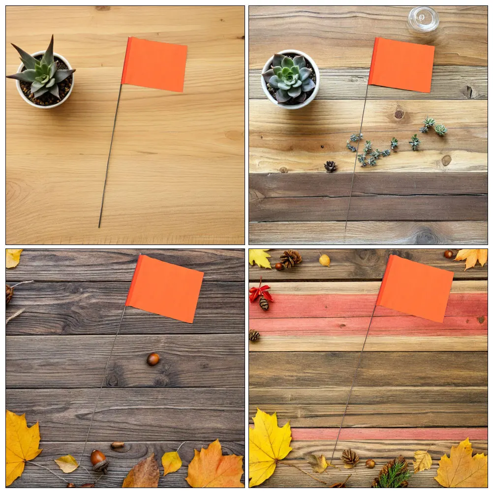 50 قطعة أعلام ماركر لساحة عالية الوضوح خفيفة الوزن متينة تحديد المواقع السريعة متعددة الأغراض مسح البناء المناظر الطبيعية