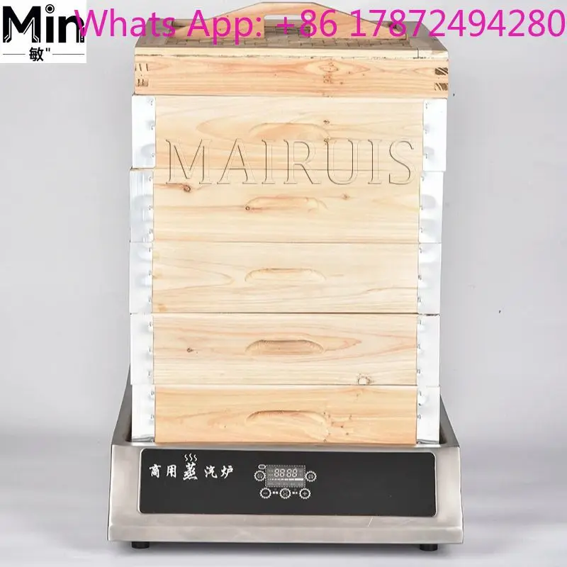 Electric Stainless Steel Steamer for Rice Noodle Rolls, Steamed Buns & Vermicelli Roll Steaming