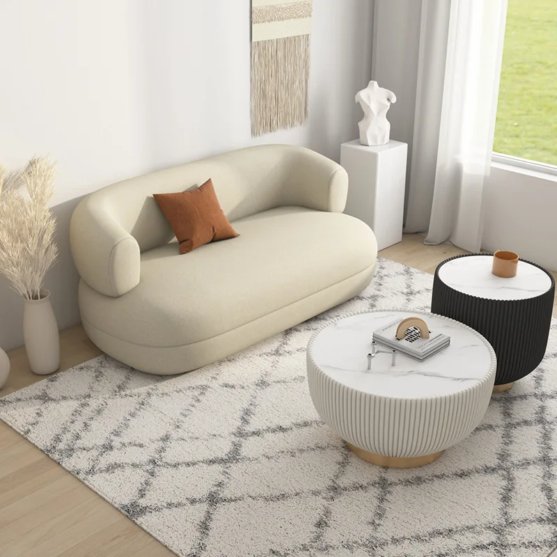 Small apartment lazy sofa, technology cloth sofa