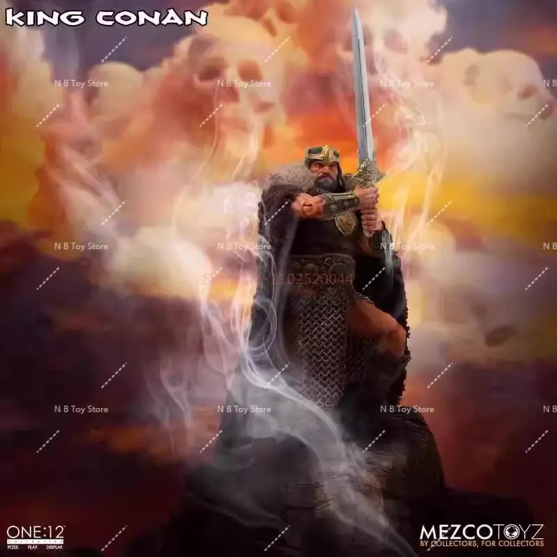 Mezco King Conan, Toyz Conan, Collection of Statues, Desktop Decor Models, Toys, Original Action Figures for Surprise Gifts