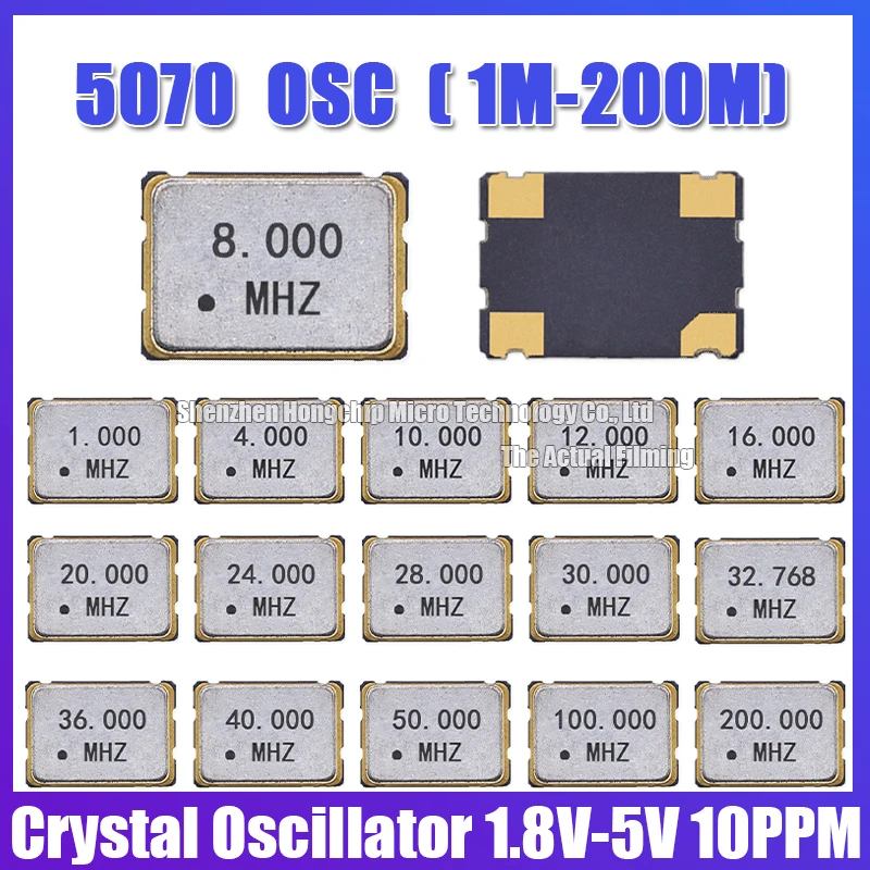 10 قطعة 5070 20.92 متر 20.920 ميجا هرتز نشط مذبذب كريستال SMD-4 OSC 5.0*7.0 مللي متر مذبذب كريستال ساعة مذبذبات 3.3 فولت