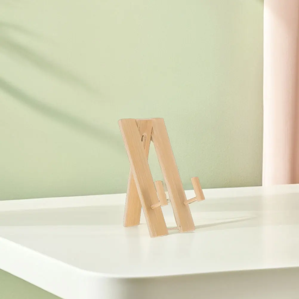 

2 Pcs Fan Stand Holder Bamboo Hand Folding Display Rack for Home Decor Traditional Bamboo Fan Holder Style