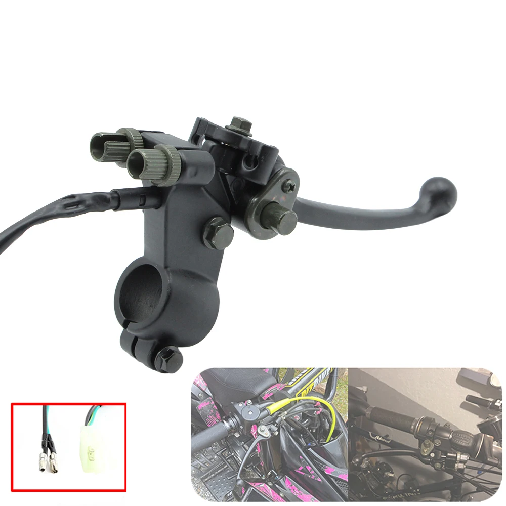 7/8'' 22mm Dual Cable Wire Right Brake Lever For 49cc 50cc 70cc 90cc 110cc ATV Quad GO Kart Gas Oline E Bicycle Parts
