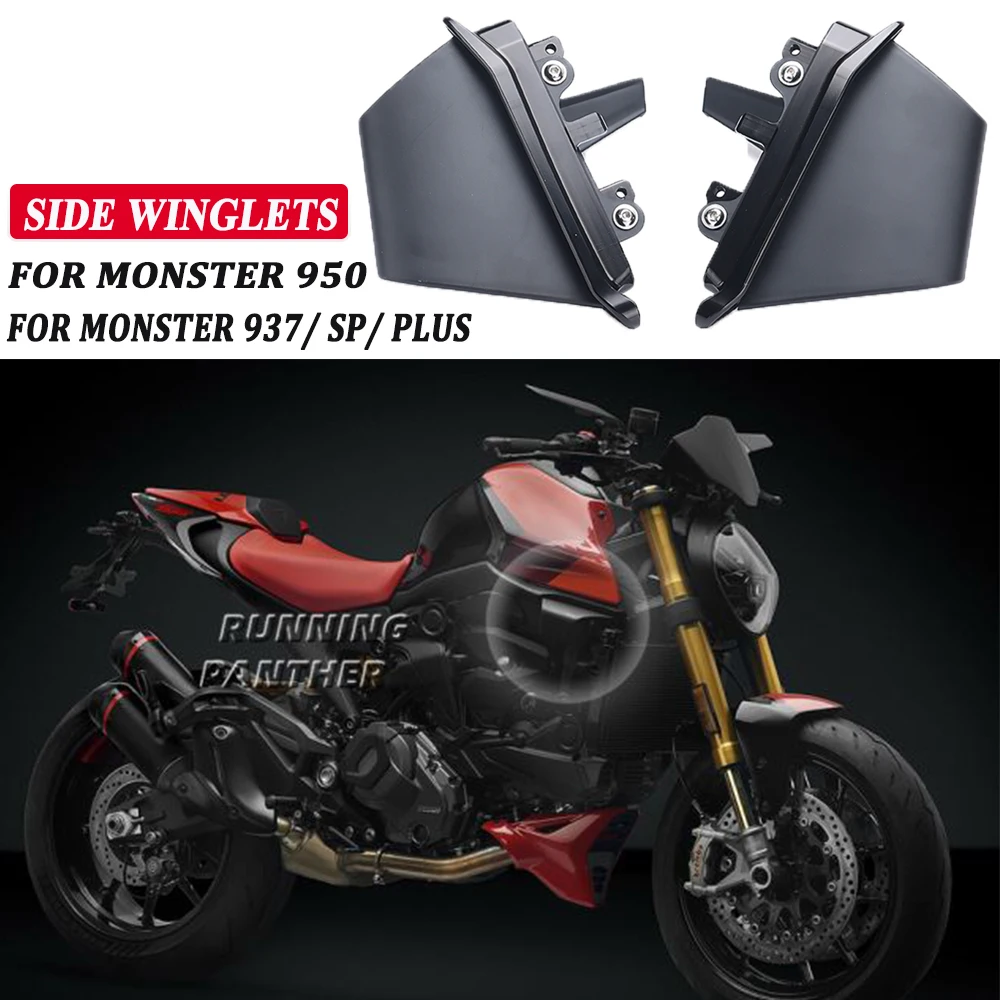 

For Ducati Monster 937 SP Plus MONSTER 950 2021 2022 2023 Motorcycle Fairing Winglets Side Wing Protection Cover Monster937